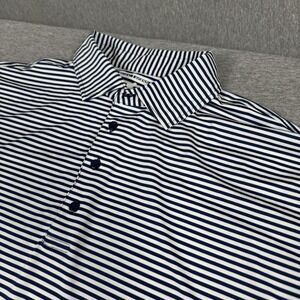 Horn Legend  Performance Men's L Striped Golf Polo Preppy Clean Soft